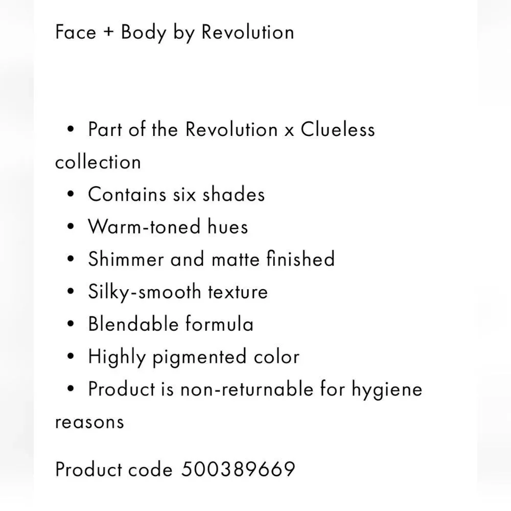 Revolution Beauty X Clueless Tai Rolling With The Homies Eyeshadow‎ Palette